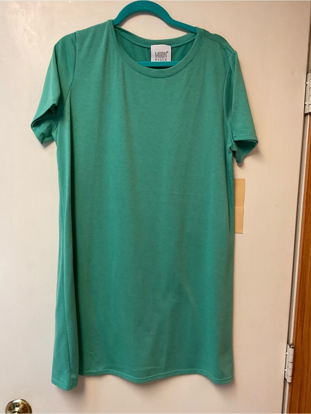 Teal Short Sleeve Women's Dress
